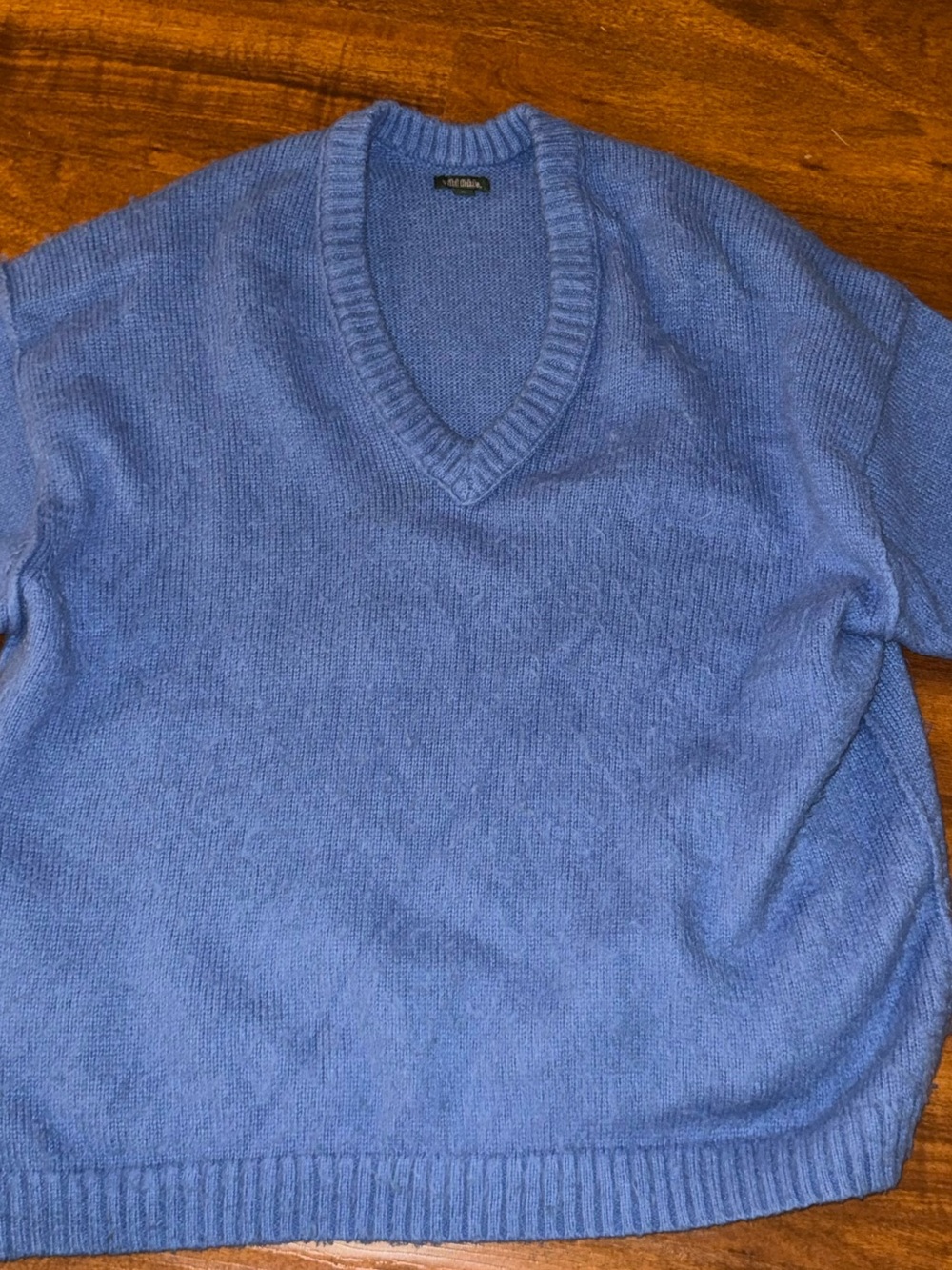 Women’s V-Neck Blue Sweater